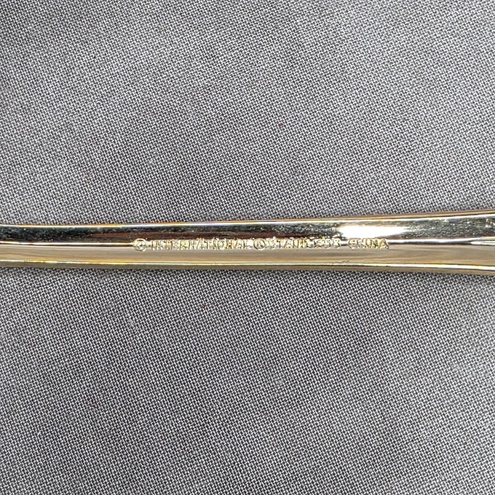 (X12) International Silver INS398 Gold Electroplate 7.75